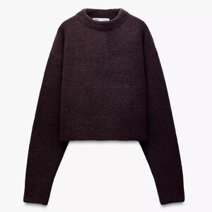 Zara Women's Dark Purple Sweater